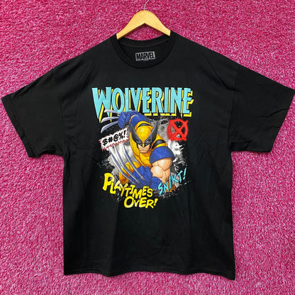 Marvel X-Men Wolverine Playtime Over Comic T-Shirt 2X