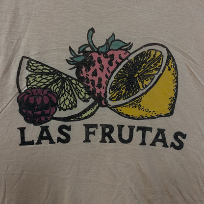 Junk Food Clothing Las Frutas Vintage Style Tissue Women's Crop Tank Large