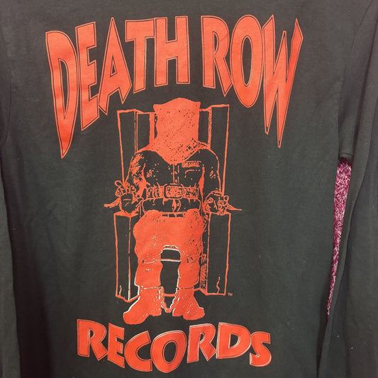 Vintage Death Row Records Black Long Sleeve T- Shirt Small