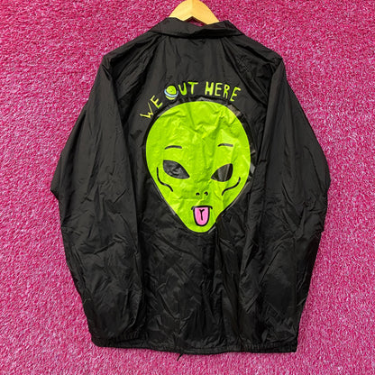 RIPNDIP We're Outta Here! Alien Winbreaker size XL