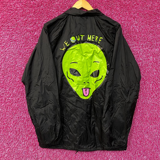 RIPNDIP We're Outta Here! Alien Winbreaker size XL