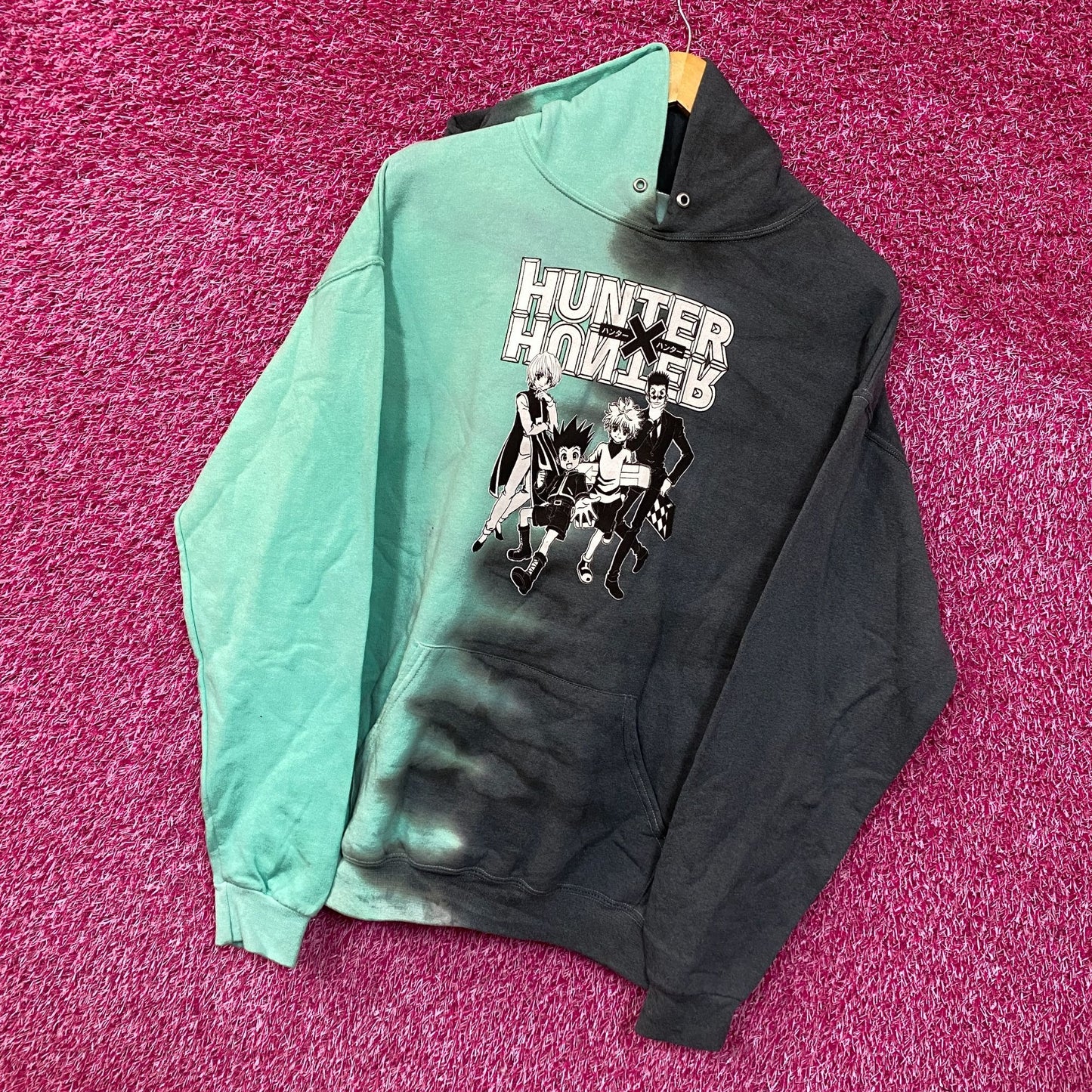 Hunter x Hunter Gon Killua Kurapika Leorio Splitdye Hoodie L