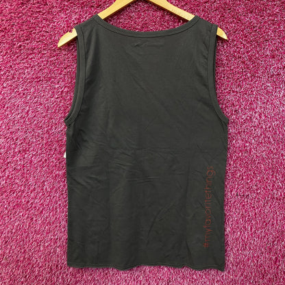 Pure Barre "Tucking, Shaking, Burning" V-Neck Workout Tank Medium