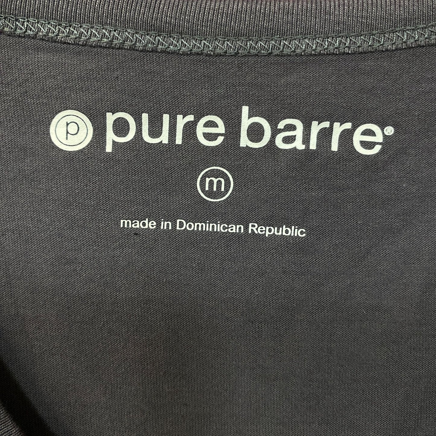 Pure Barre "Tucking, Shaking, Burning" V-Neck Workout Tank Medium