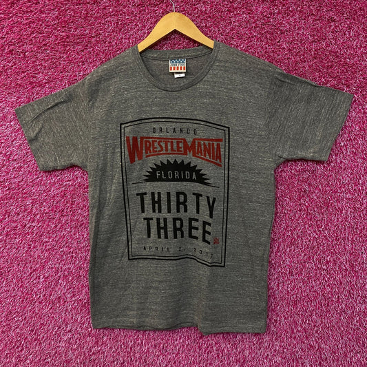 Wrestlemania 33 Orlando Florida 2017 Event Promo WWE Tee M
