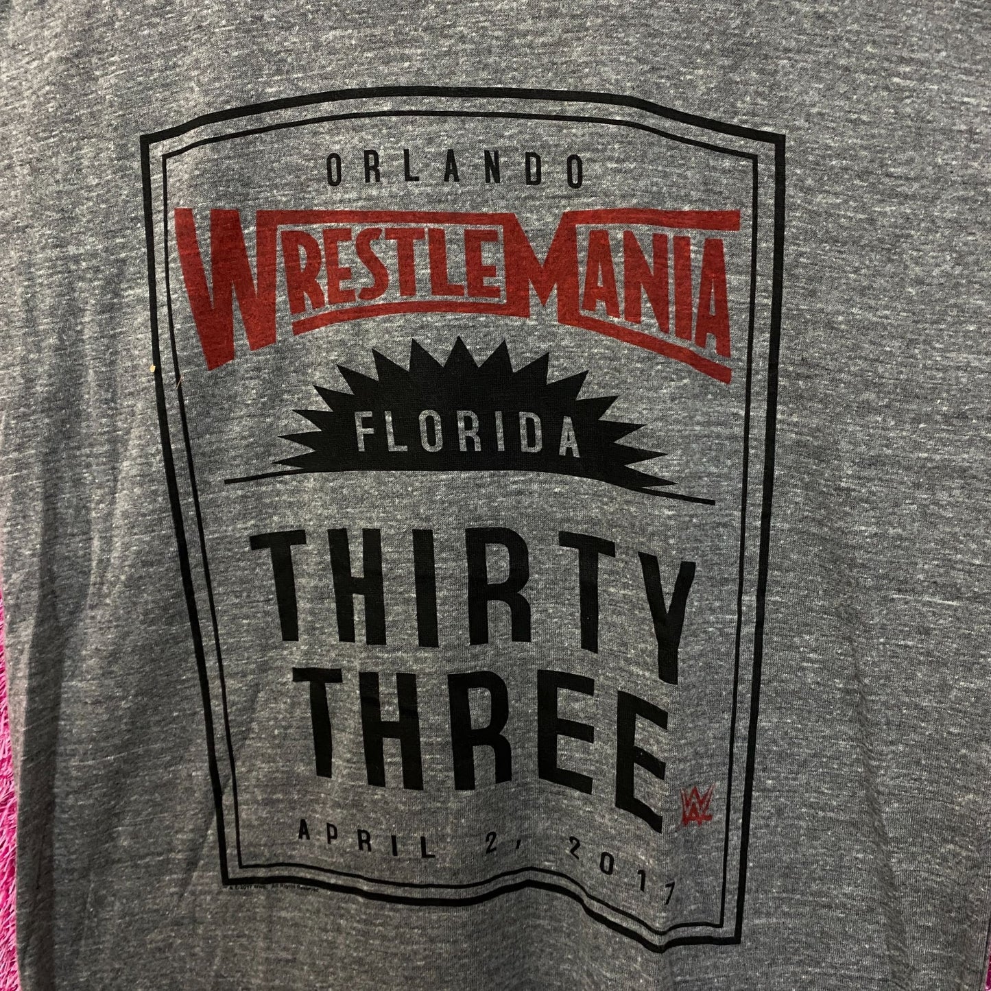 Wrestlemania 33 Orlando Florida 2017 Event Promo WWE Tee M