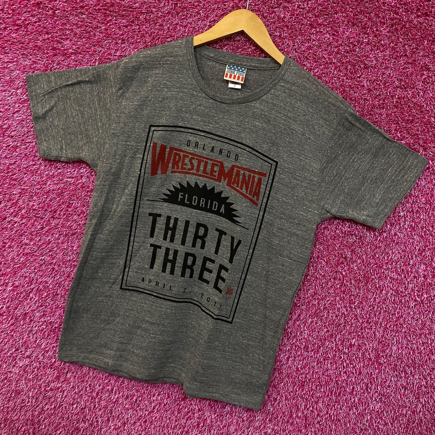 Wrestlemania 33 Orlando Florida 2017 Event Promo WWE Tee M