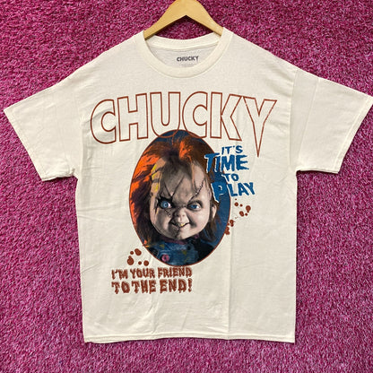 Chucky Childs Play Its Time To Play Horror Movie T-Shirt Large