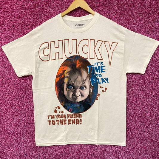 Chucky Childs Play Its Time To Play Horror Movie T-Shirt Large