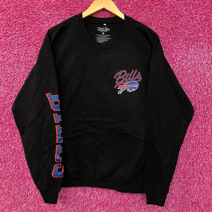 Junk Food Buffalo Bills Glitter Black Crewneck size Medium