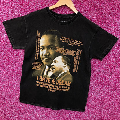Martin Luther King Jr. Famous Quotes Tshirt size Small