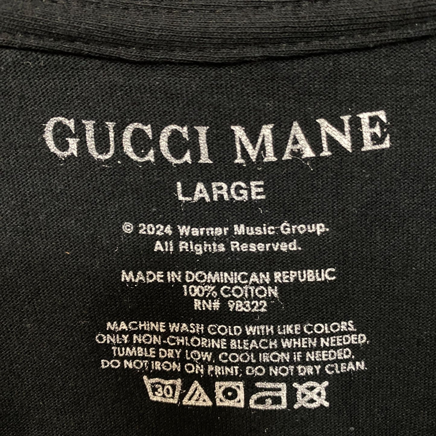 Gucci Mane Graphic Design T-Shirt Large