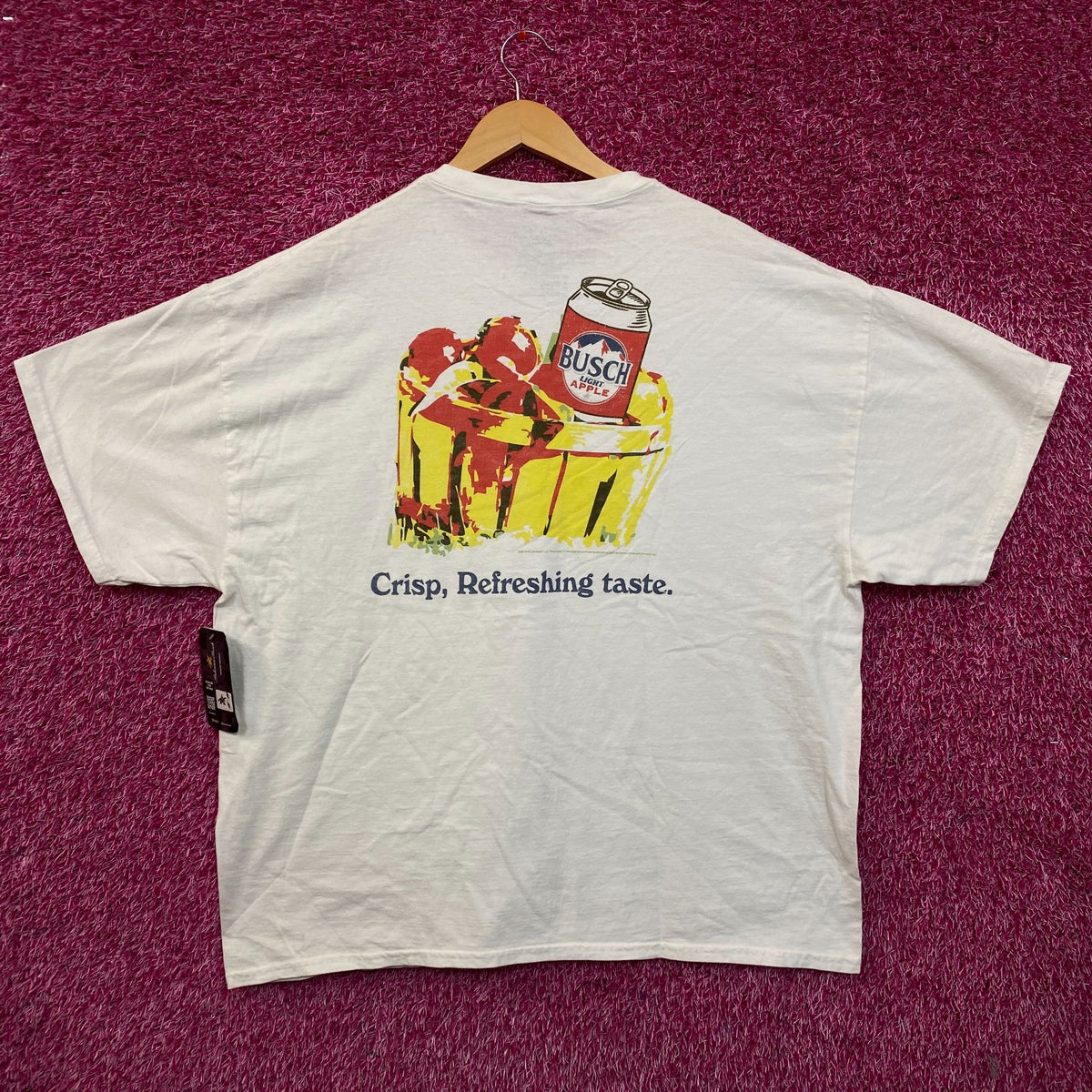 Busch Light Apple Edition Crisp and Refreshing Tshirt size XL