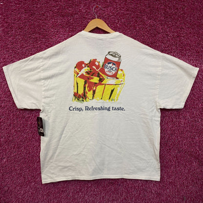 Busch Light Apple Edition Crisp and Refreshing Tshirt size XL