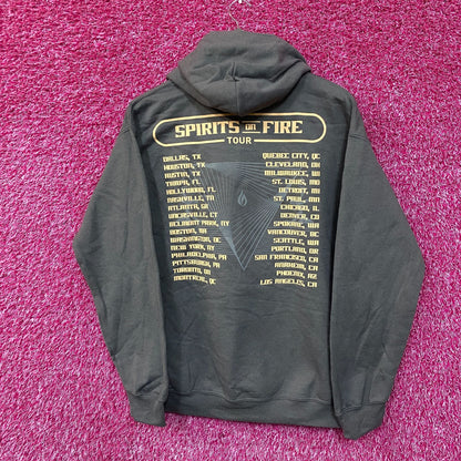 Smashing Pumpkins Spirits On Fire Tour Hoodie size Medium