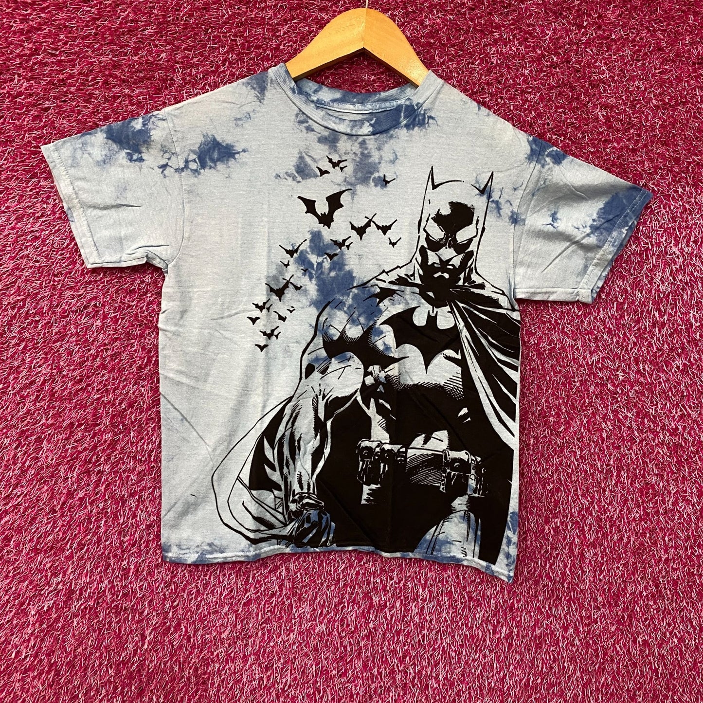 Batman Bat Silhouettes Tie Dye T-Shirt Small