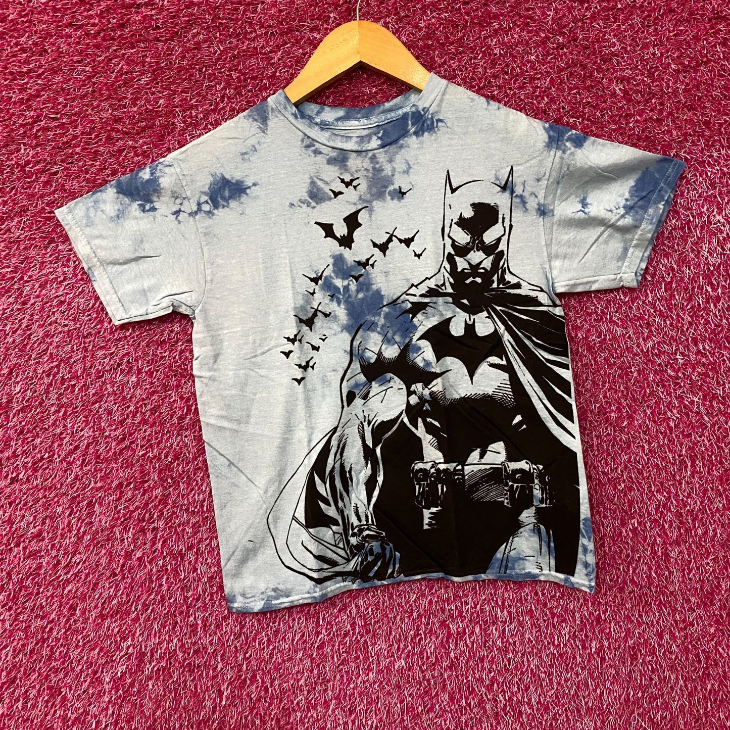 Batman Bat Silhouettes Tie Dye T-Shirt Small