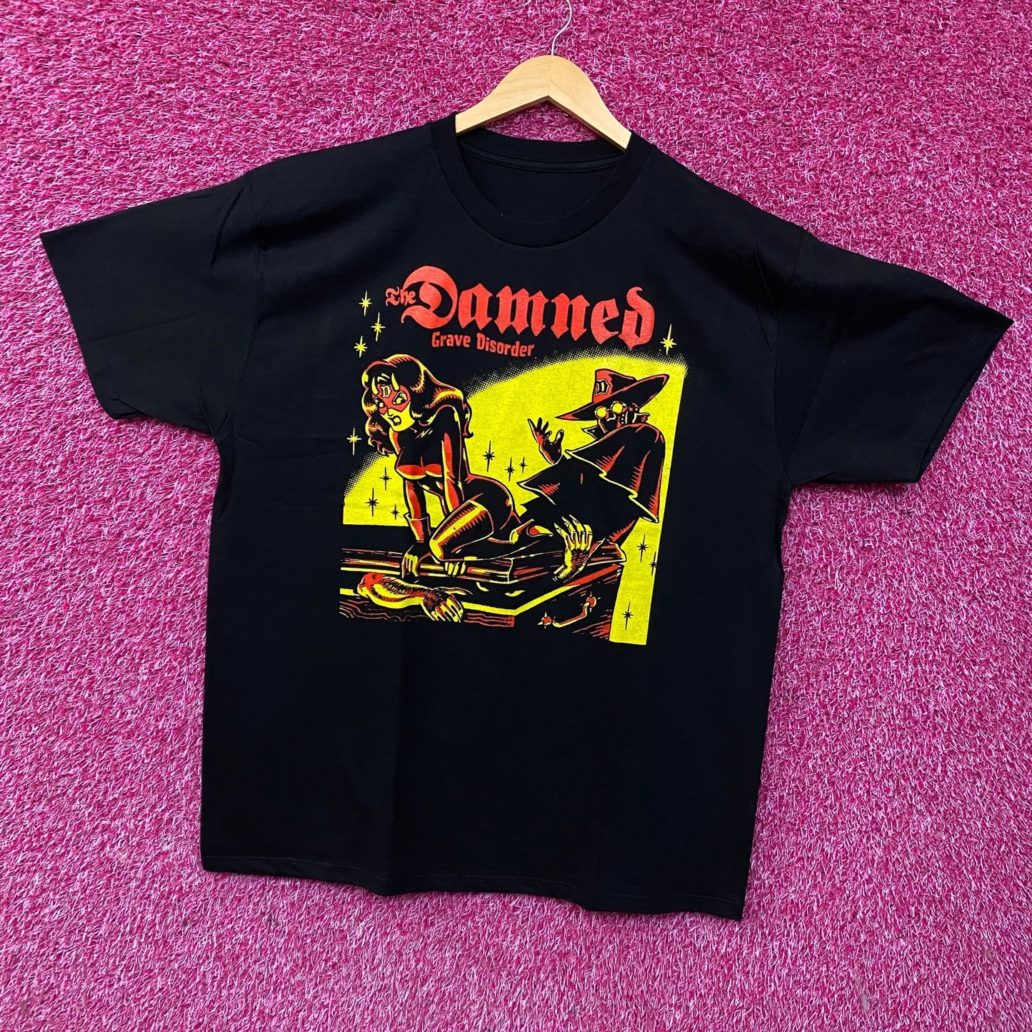 The Damned Grave Disorder Punk Rock Band T-Shirt XL
