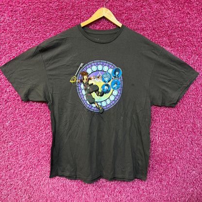 Kingdom Hearts Sora stained glass T-shirt size 2XL.