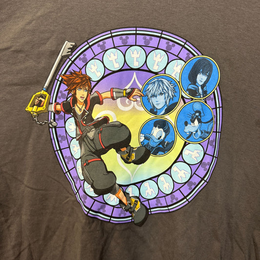 Kingdom Hearts Sora stained glass T-shirt size 2XL.