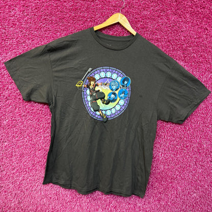 Kingdom Hearts Sora stained glass T-shirt size 2XL.