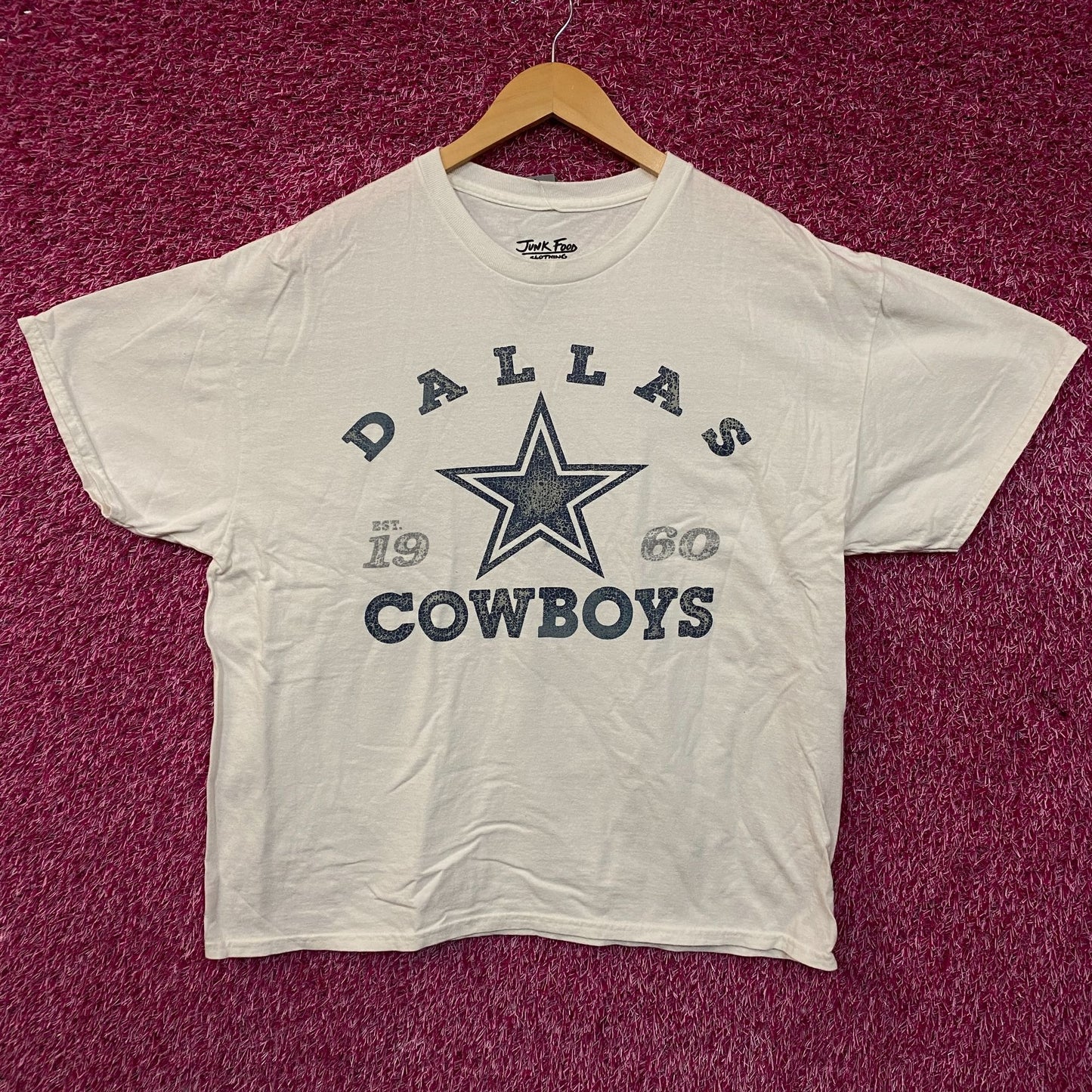 Junk Food Dallas Cowboys Est. 1960 Graphic Vintage Style T-Shirt Large