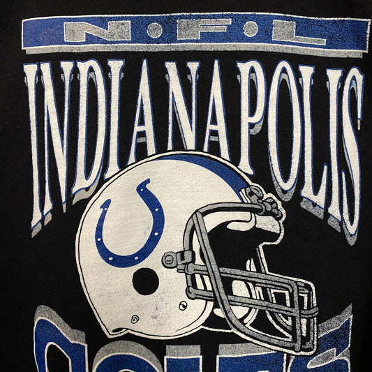 Junk Food Clothing Indianapolis Colts Helmet Logo Flea Market Crew Sweatshirt 2XL