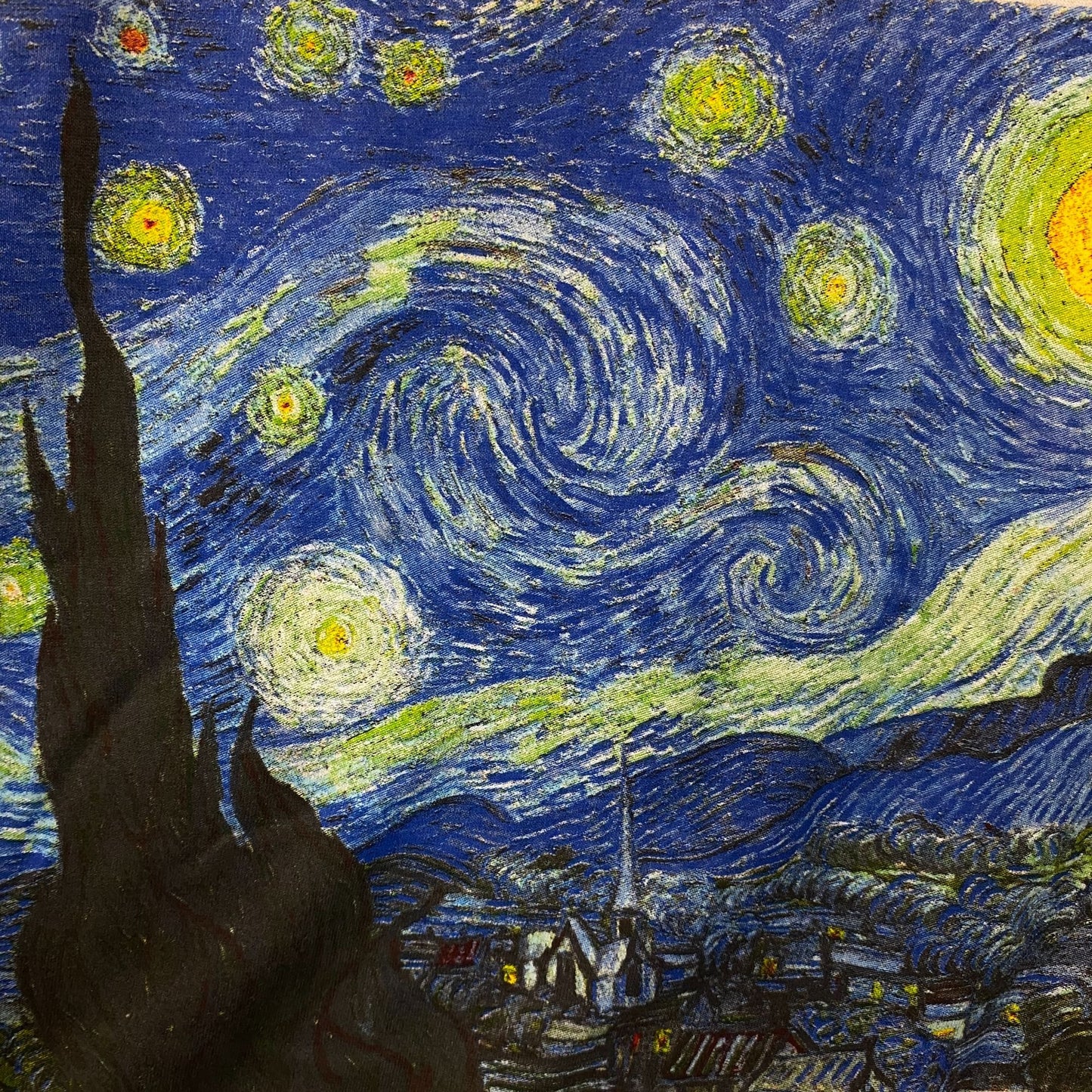 Vincent Van Gogh's "The Starry Night" Women's Crop T-Shirt Small