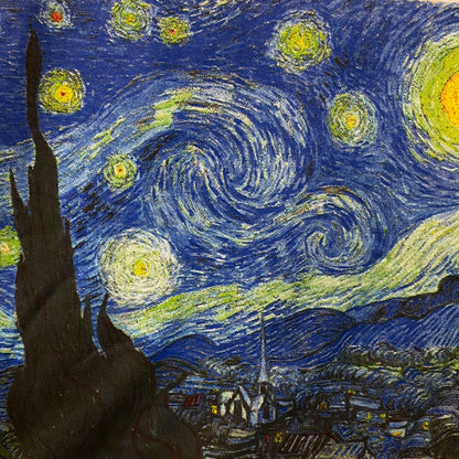 Vincent Van Gogh's "The Starry Night" Women's Crop T-Shirt Small