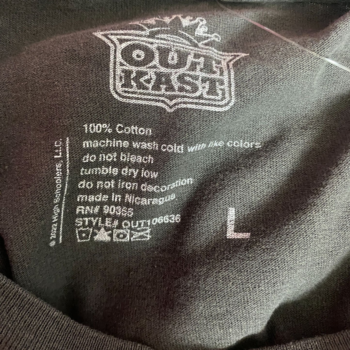 Outkast Stank You Very Much Stankonia Gold Album Rap Black Wash Tee Large