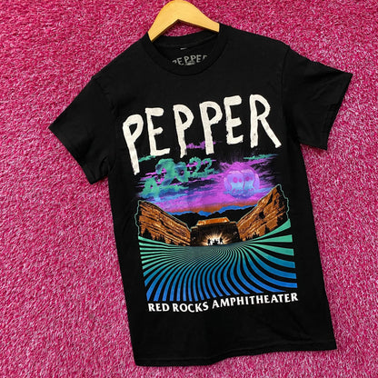 Pepper Red Rocks Park and Amphitheatre Rock band T-Shirt Small