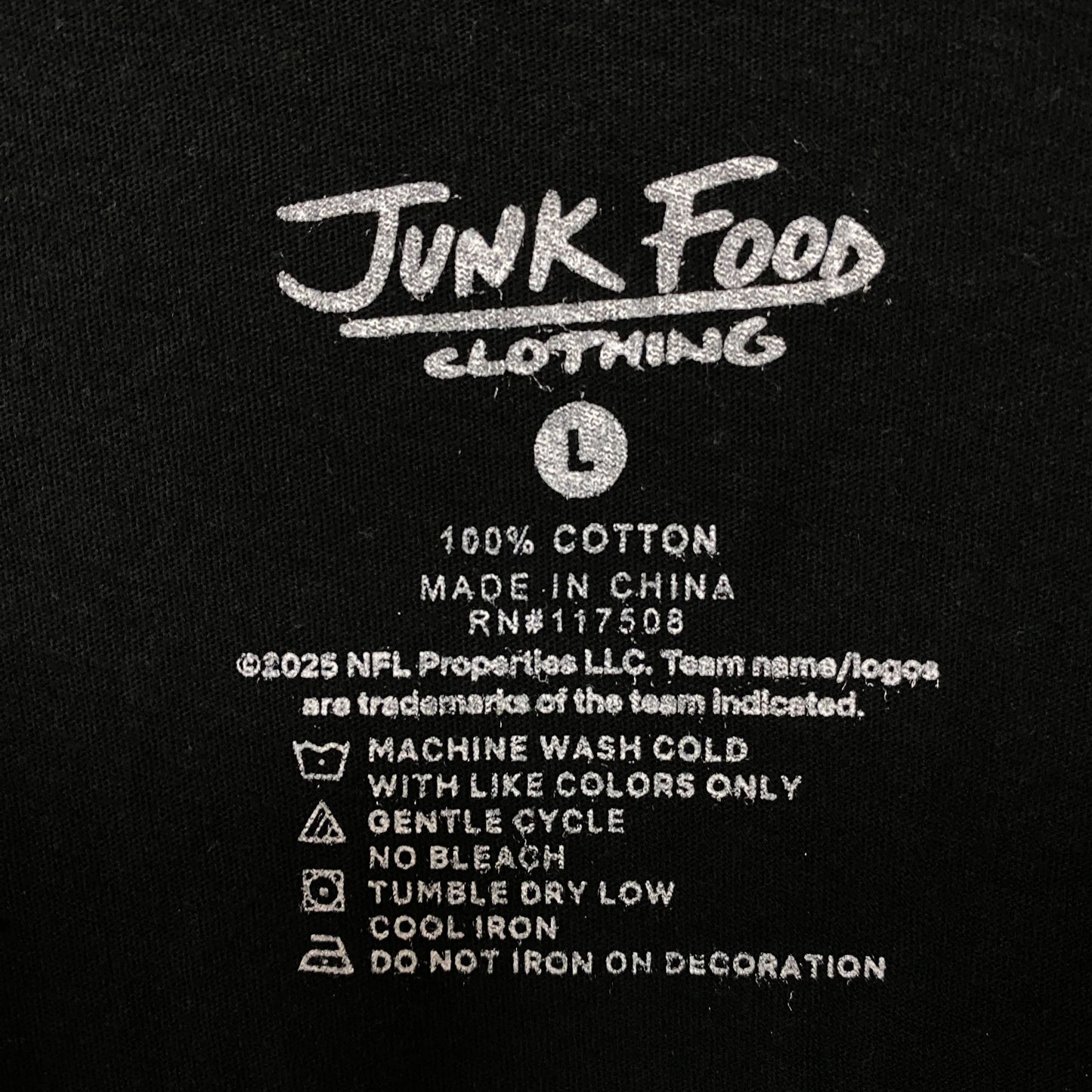 Junk Food Clothing Philadelphia Eagles Timeout Long Sleeve Crop Tee Large