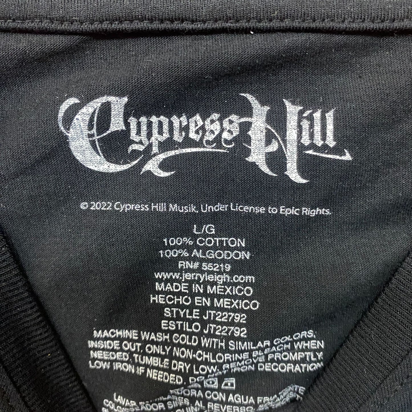 Cypress Hill Black Sunday Album Cover Black T-Shirt Large