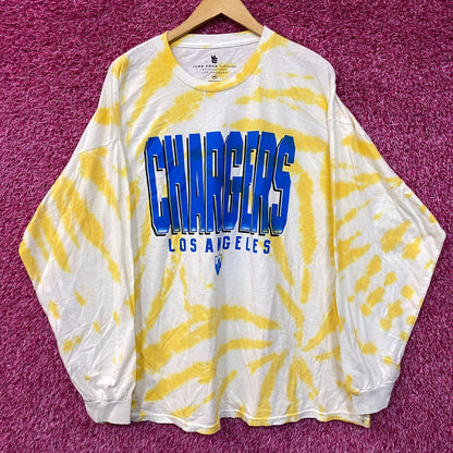 NFL Franchise AFC West Los Angeles Chargers Tie-Dye Long Sleeve 2XL