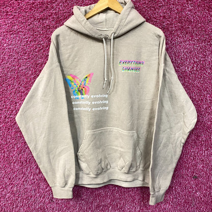 Neon Riot Constantly Evolving Everythin Changes Hoodie Large