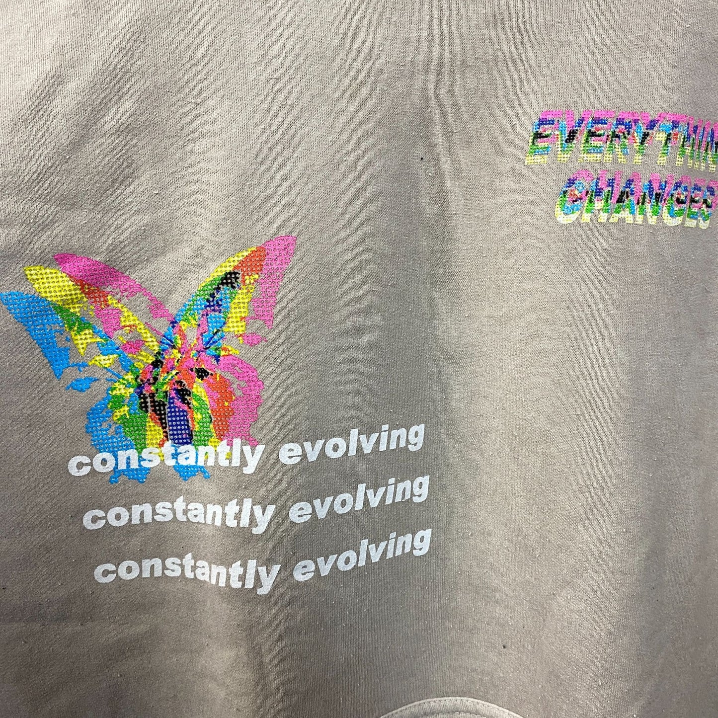 Neon Riot Constantly Evolving Everythin Changes Hoodie Large
