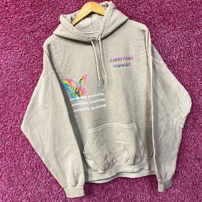 Neon Riot Constantly Evolving Everythin Changes Hoodie Large