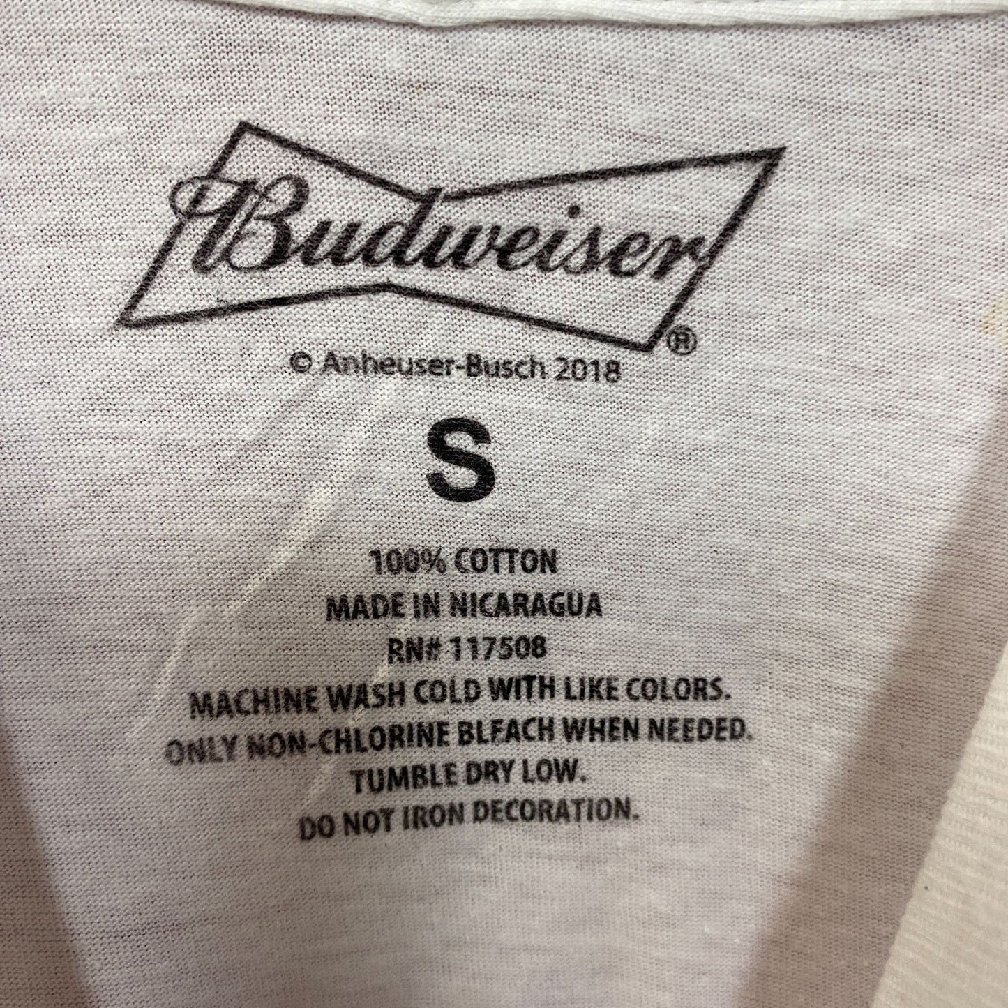 Budweiser Bowtie Logo - This Bud's For You - T-Shirt Small