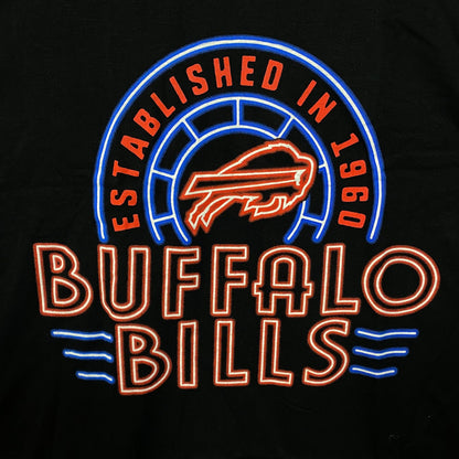 Junk Food Clothing NFL Buffalo Bills Neon Style Logo Graphic T-Shirt XL