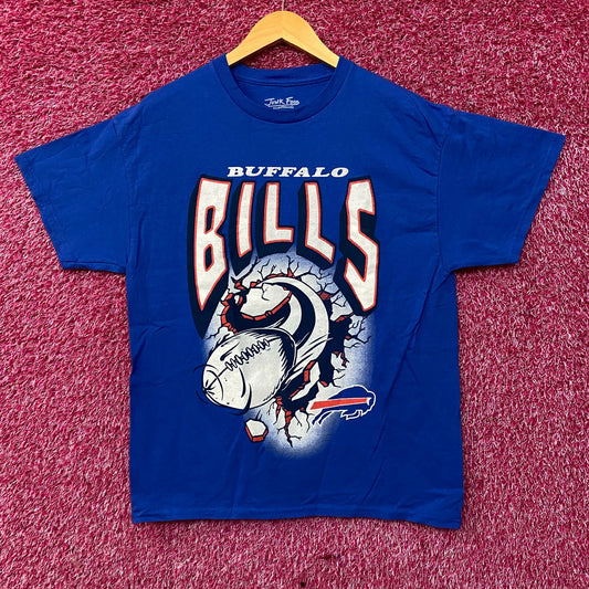 Junk Food NFL Buffalo Bills Blue Logo T-Shirt Medium