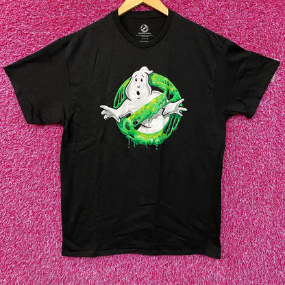 Ghostbusters Slimer Anti Ghost Logo Movie Promo T-Shirt L