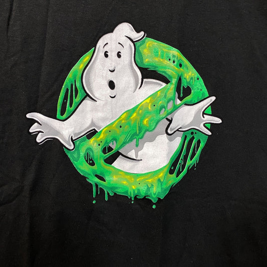 Ghostbusters Slimer Anti Ghost Logo Movie Promo T-Shirt L
