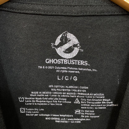 Ghostbusters Slimer Anti Ghost Logo Movie Promo T-Shirt L