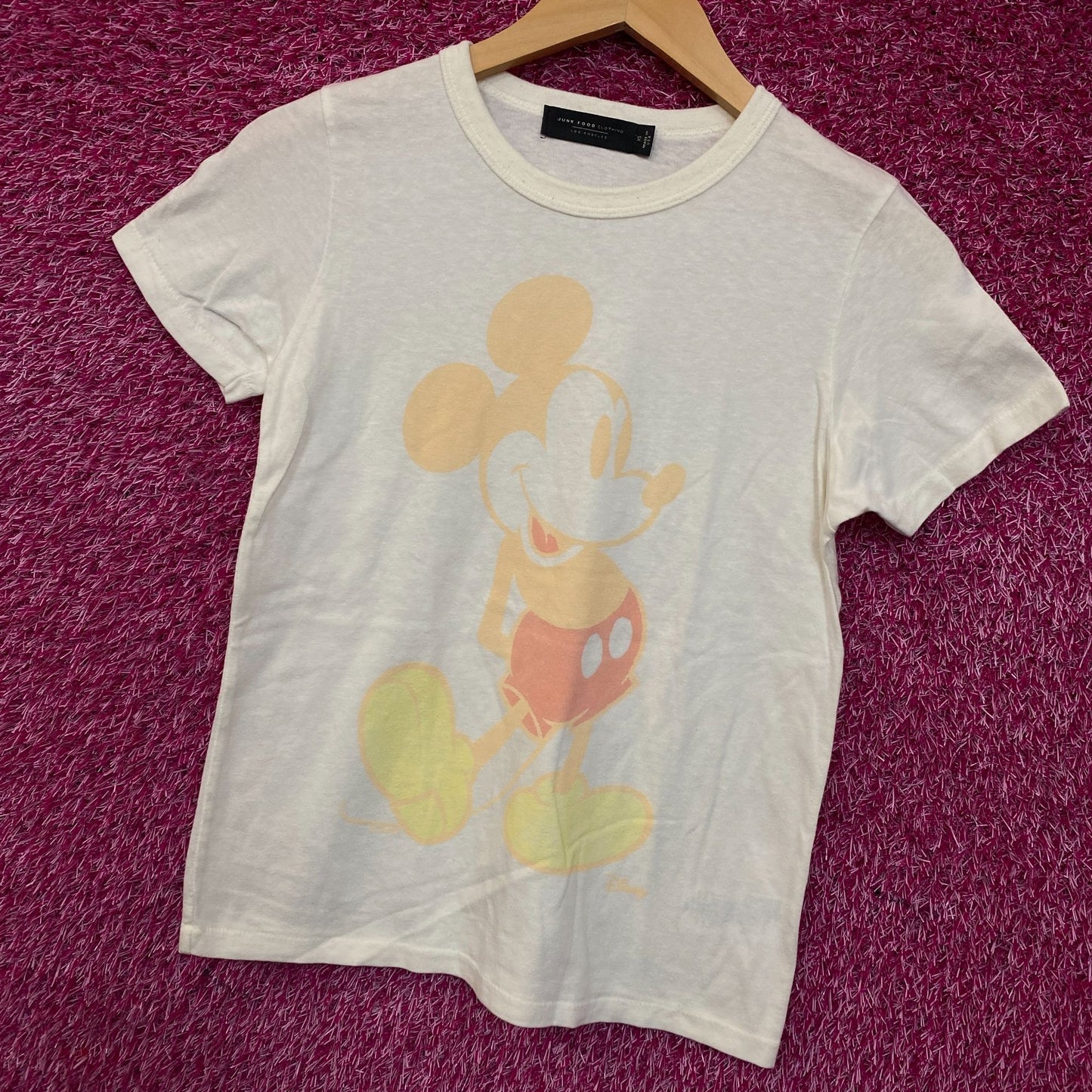 Junk Food Clothing Disney Mickey Mouse Faded Original T-Shirt XS