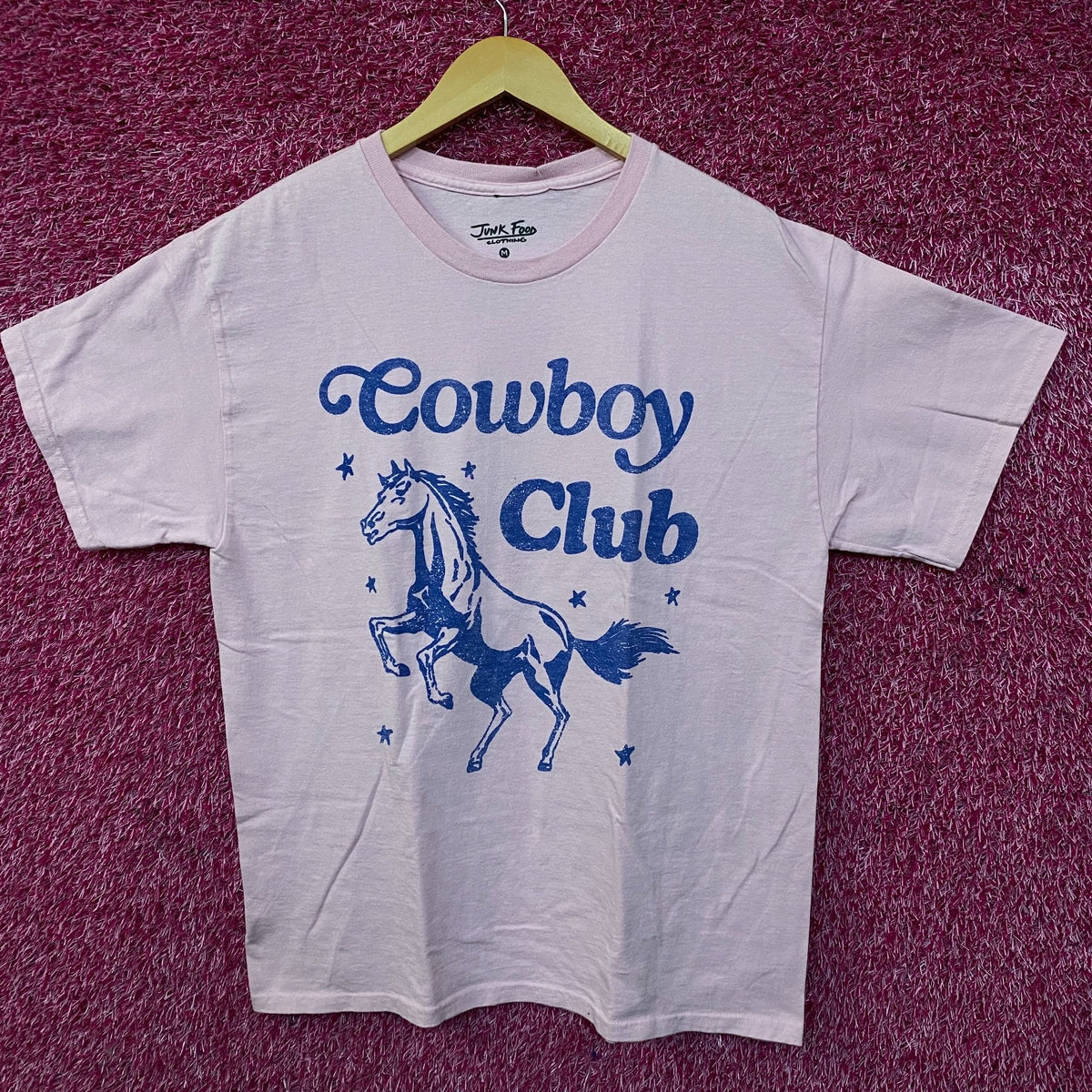 Junk Food Clothing "Cowboy Club" Graphic T-Shirt Medium