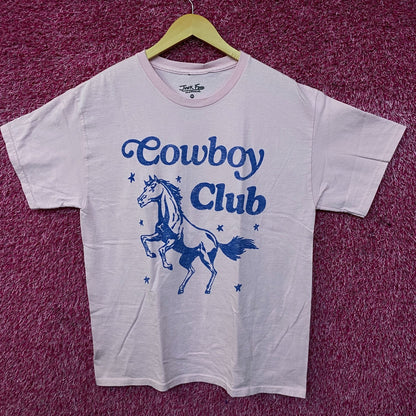 Junk Food Clothing "Cowboy Club" Graphic T-Shirt Medium