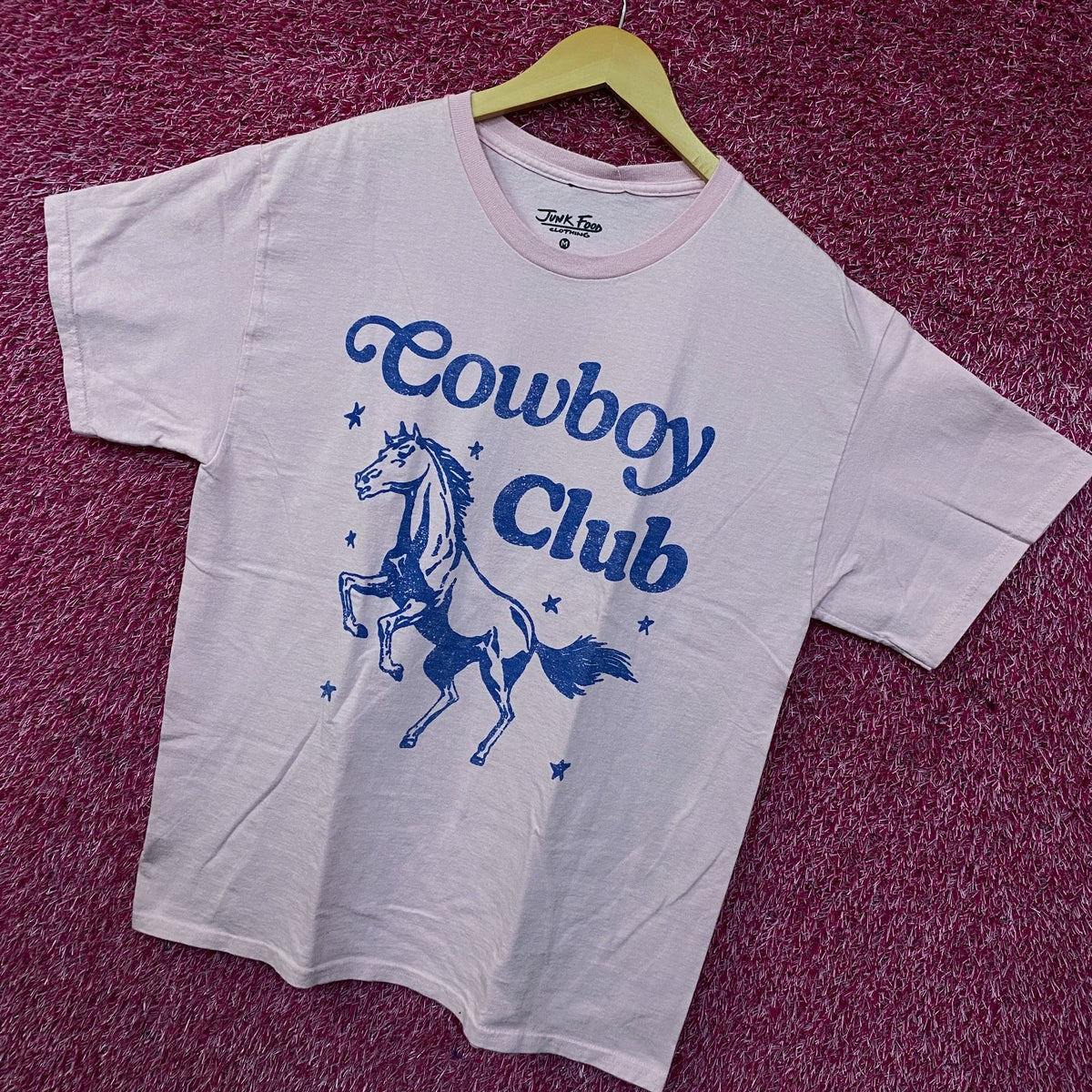 Junk Food Clothing "Cowboy Club" Graphic T-Shirt Medium