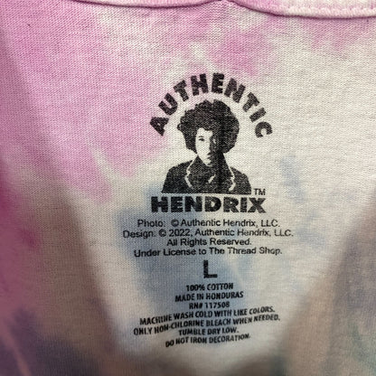 Jimi Hendrix Experience 1966 Graphic Tie-Dye T-Shirt Large
