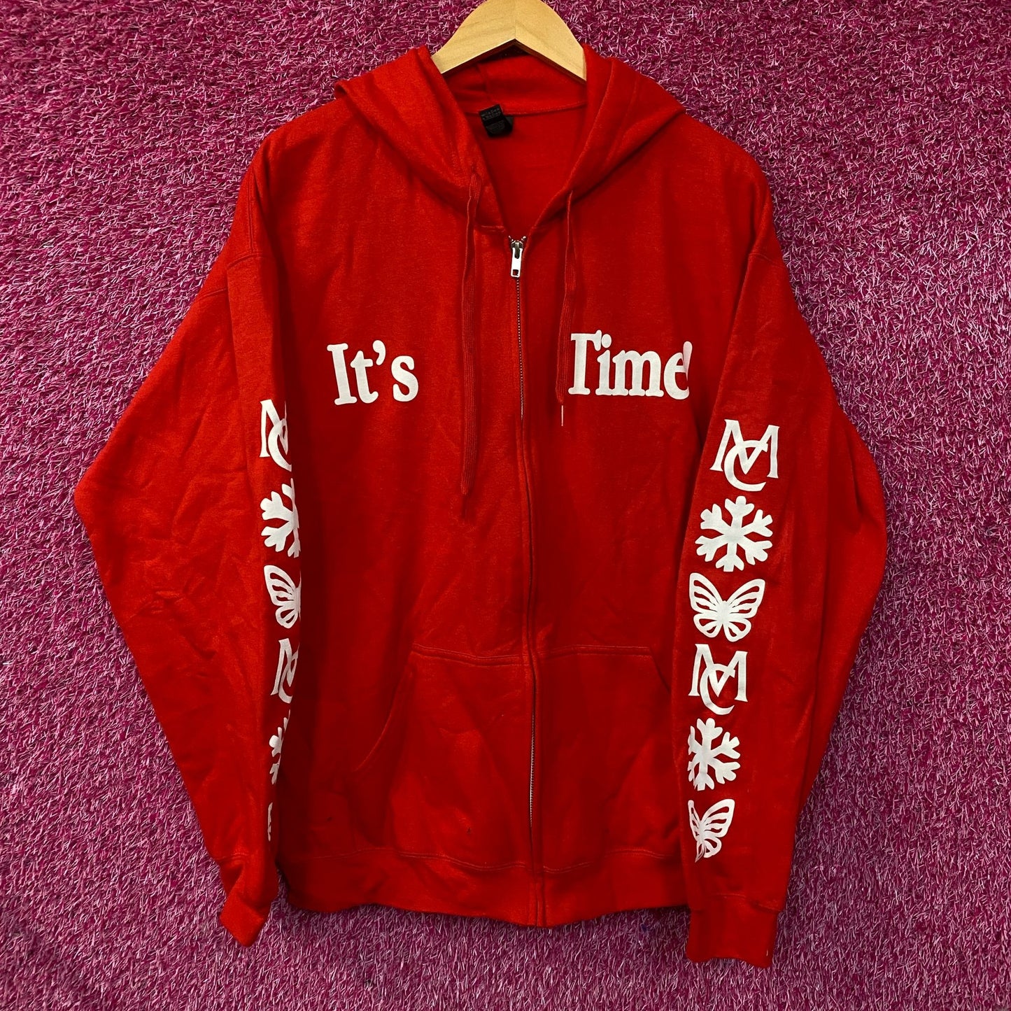 Mariah Carey Christmastime Zip Up Hoodie XL