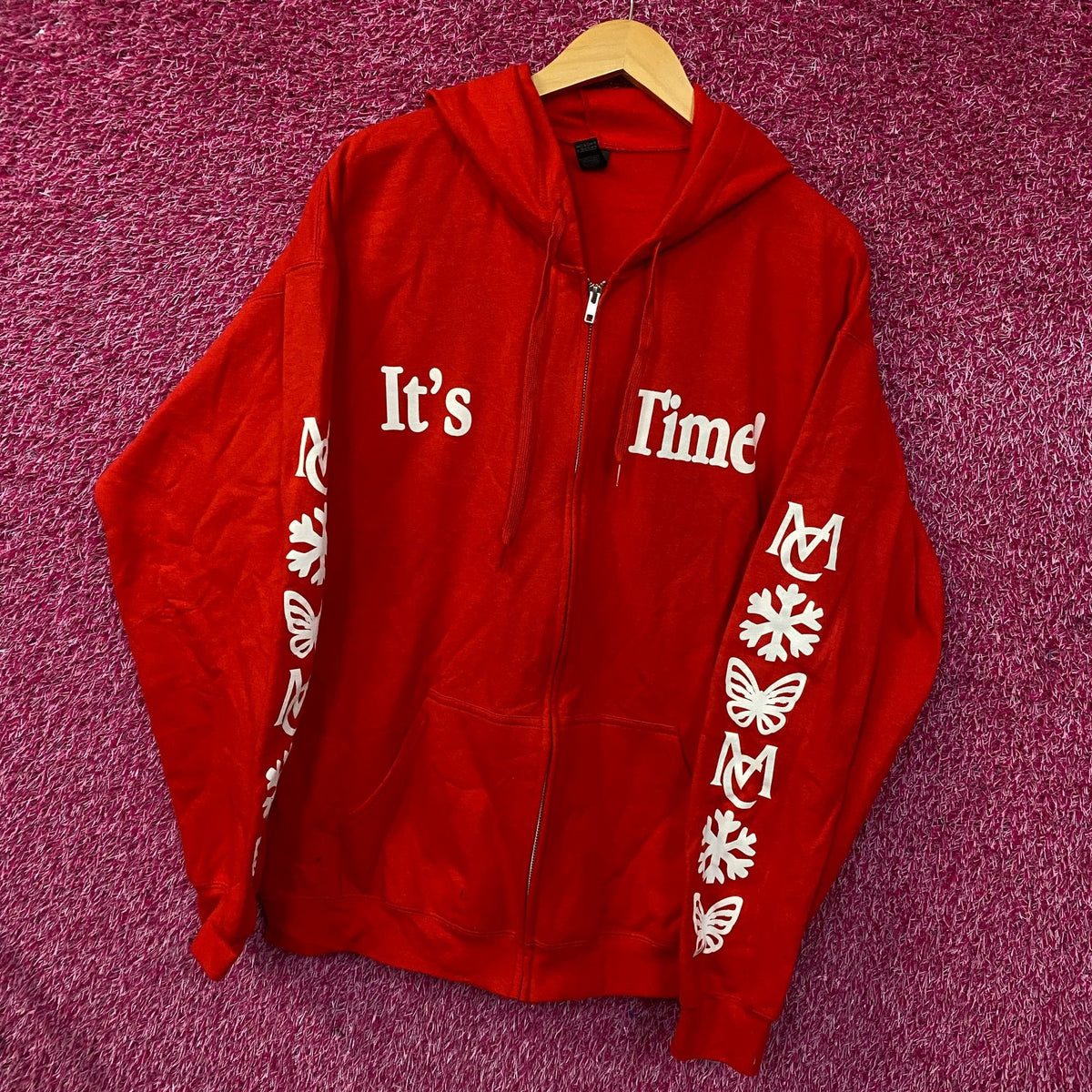 Mariah Carey Christmastime Zip Up Hoodie XL